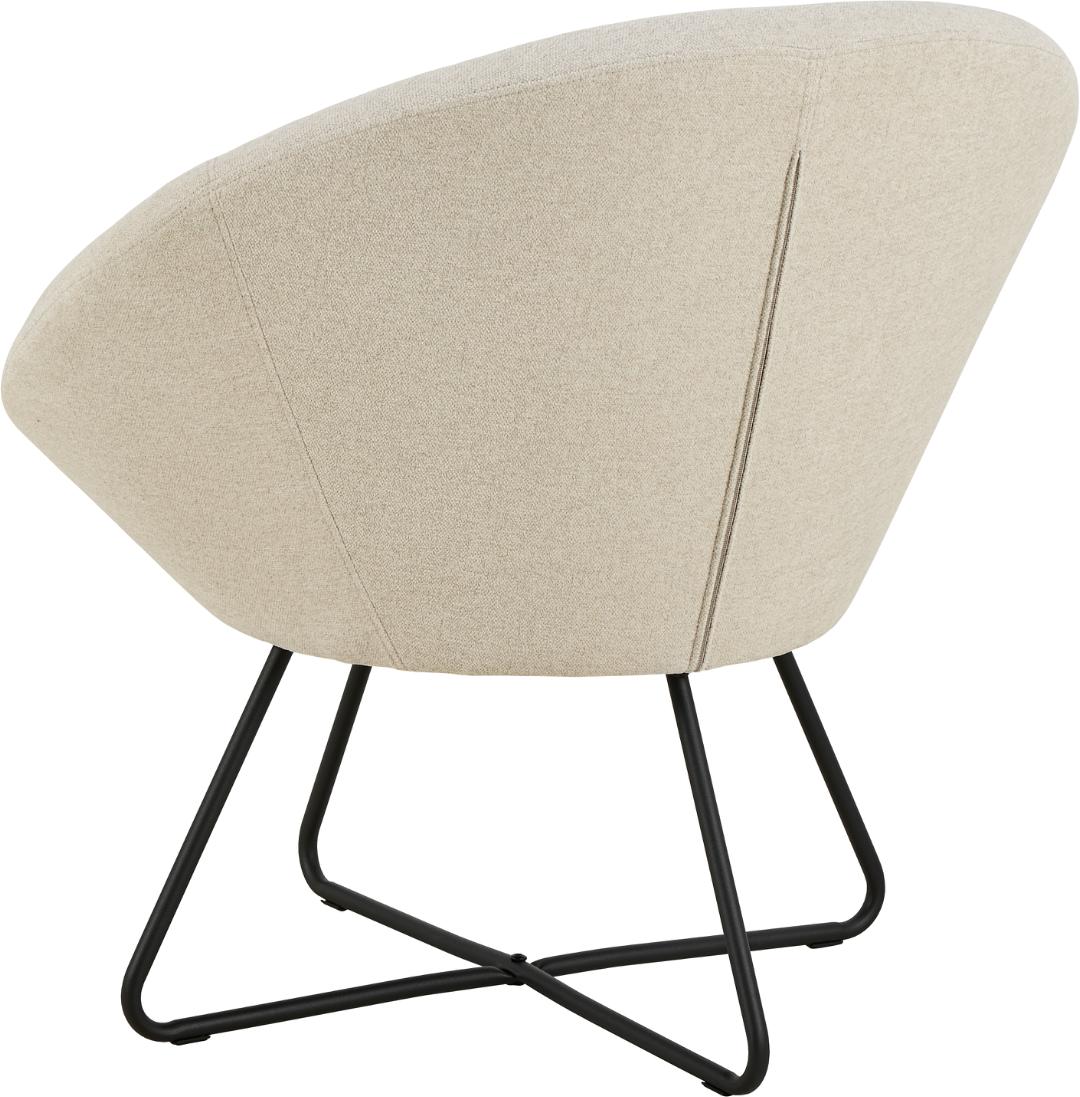 Loungestoel Middelste 8211 Stof Beige Texture