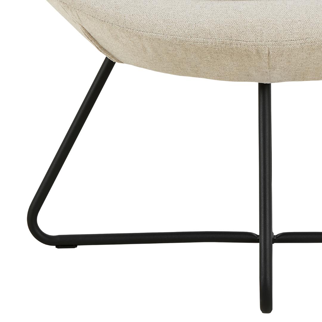 Loungestoel Middelste 8211 Stof Beige Texture