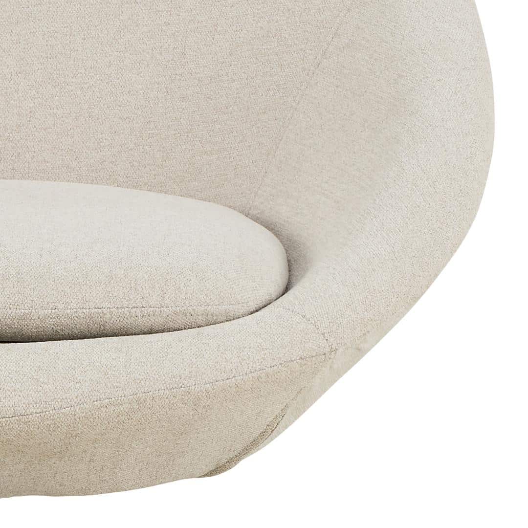 Loungestoel Middelste 8211 Stof Beige