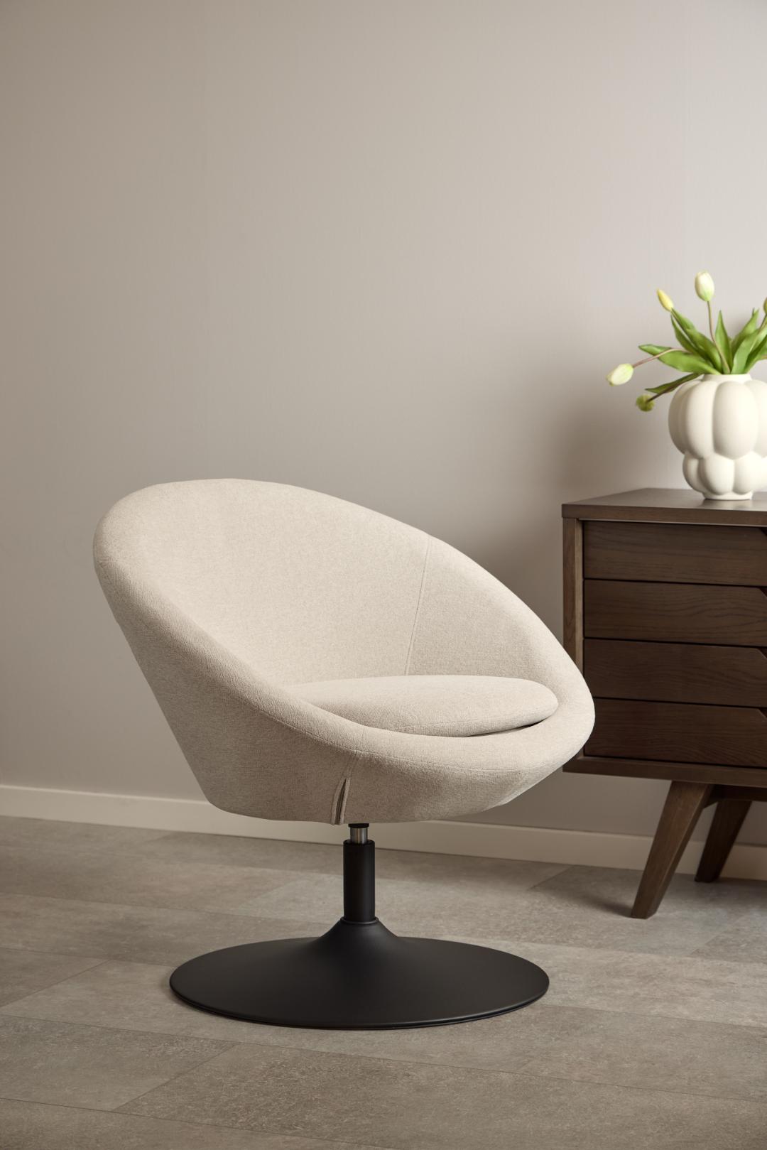 Loungestoel Middelste 8211 Stof Beige