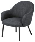 Loungestoel Spencer - Stof Basel donkergrijs