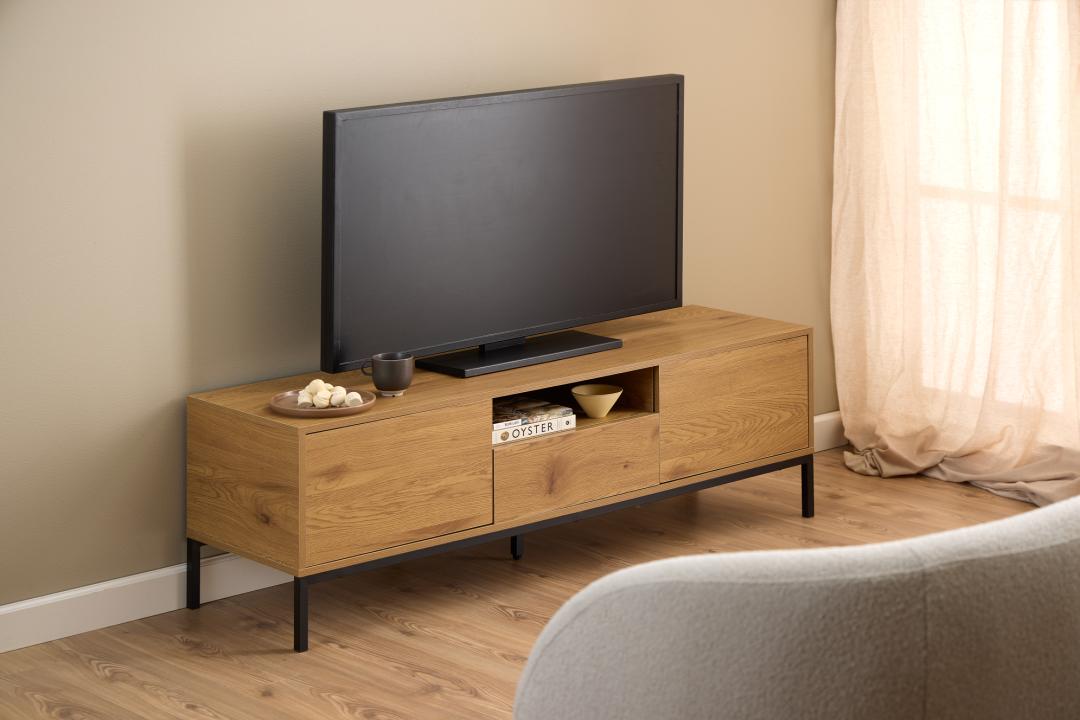 Tv Meubel Seaford 8211 Eikenhout 8211 Staal