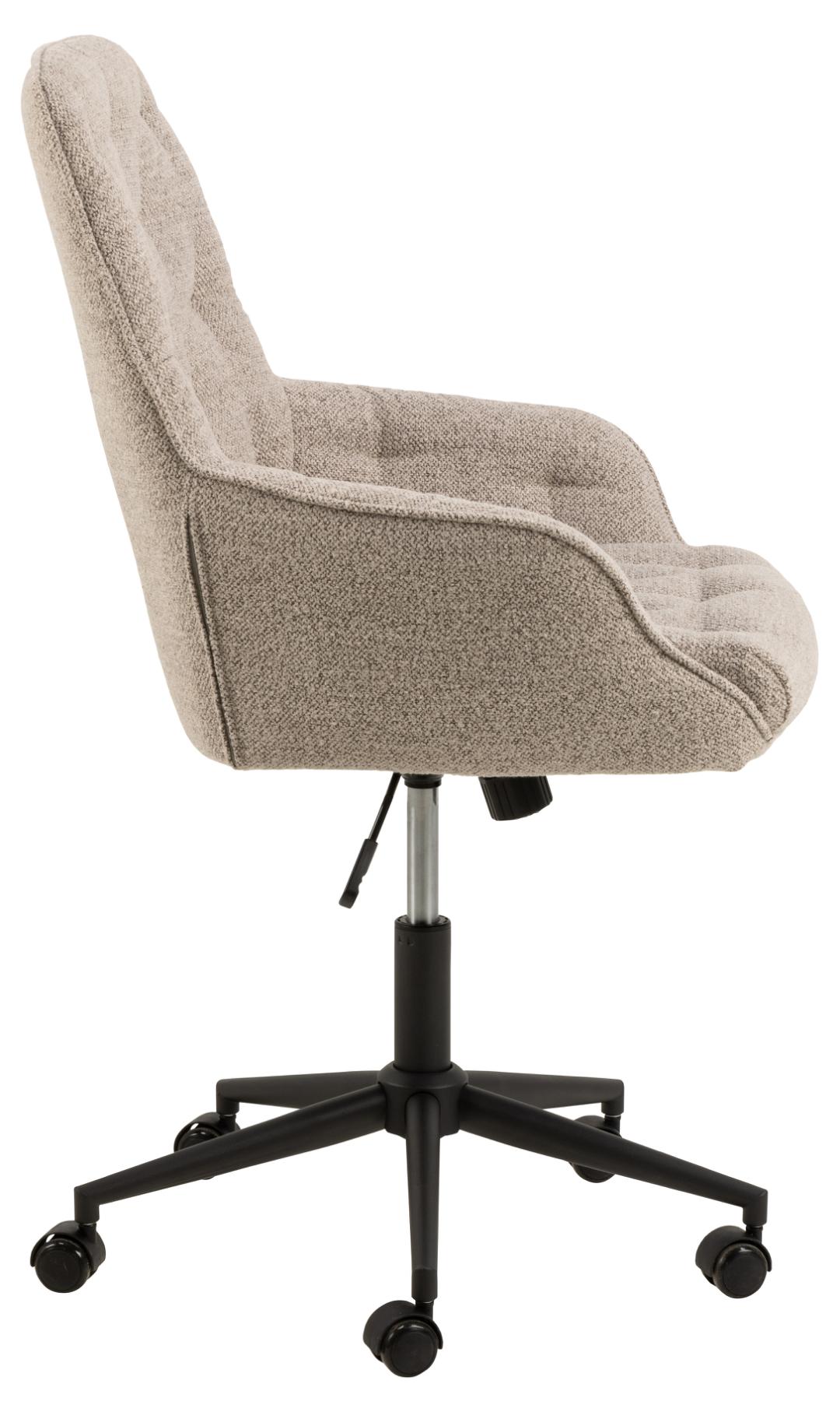Bureaustoel Erik 8211 Met Armleuningen 8211 Stof Monza Beige