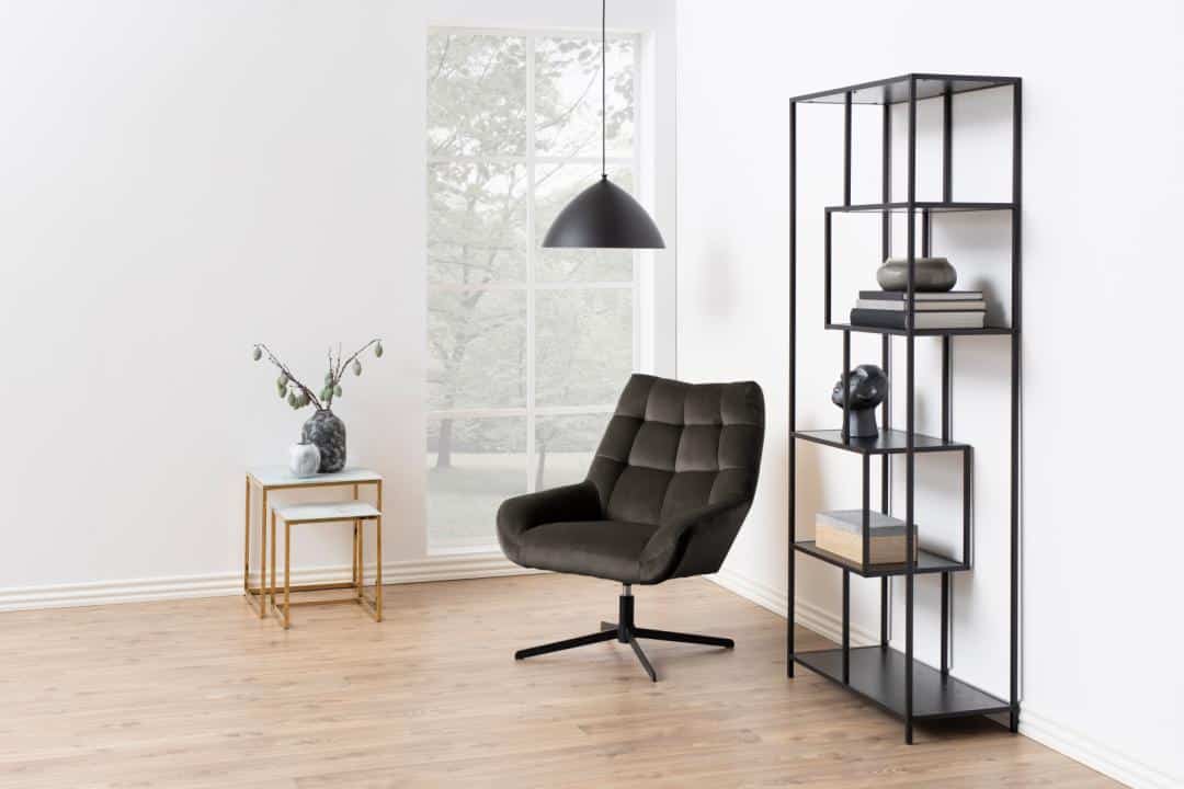 Fauteuil Parijs 8211 Stof Vic Grijs Bruin Fauteuil Parijs 8211 Stof Vic Grijs Bruin