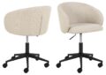 Bureaustoel Eleanor - met armleuningen - Stof Basel beige