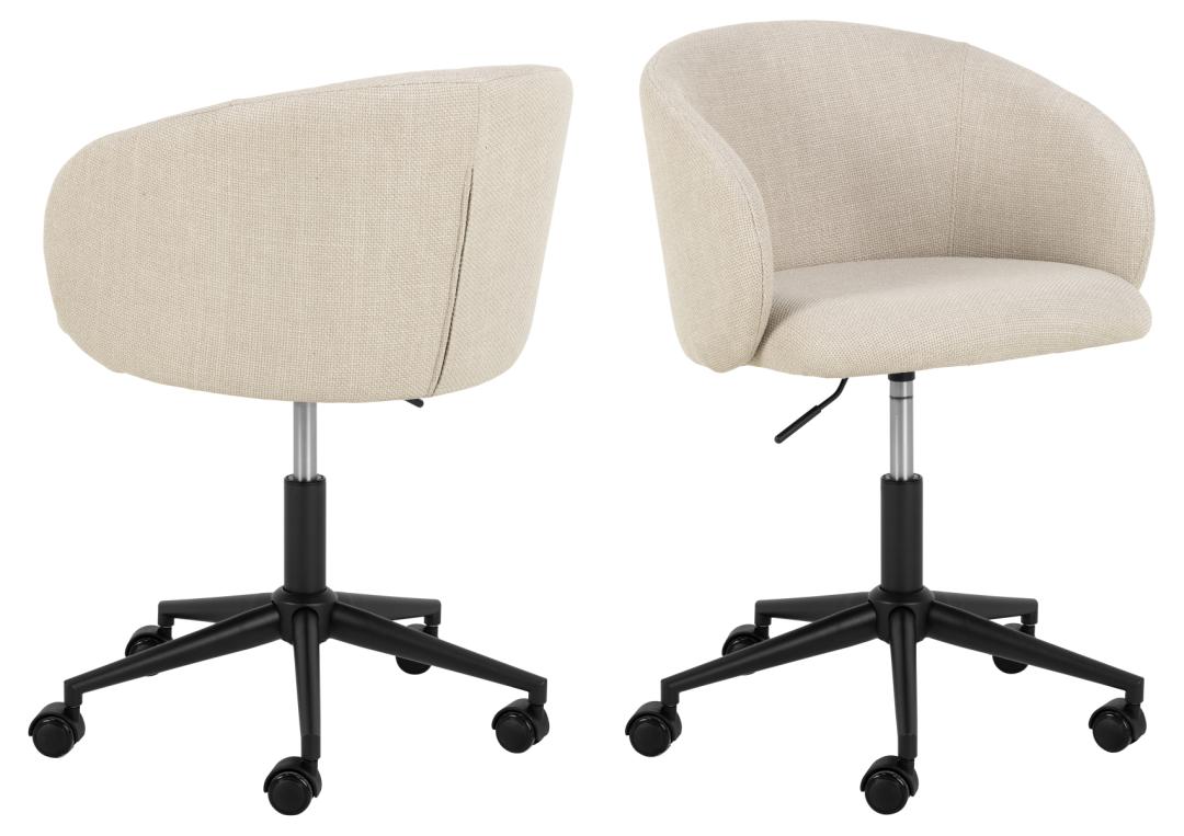 Bureaustoel Eleanor 8211 Stof Basel Beige