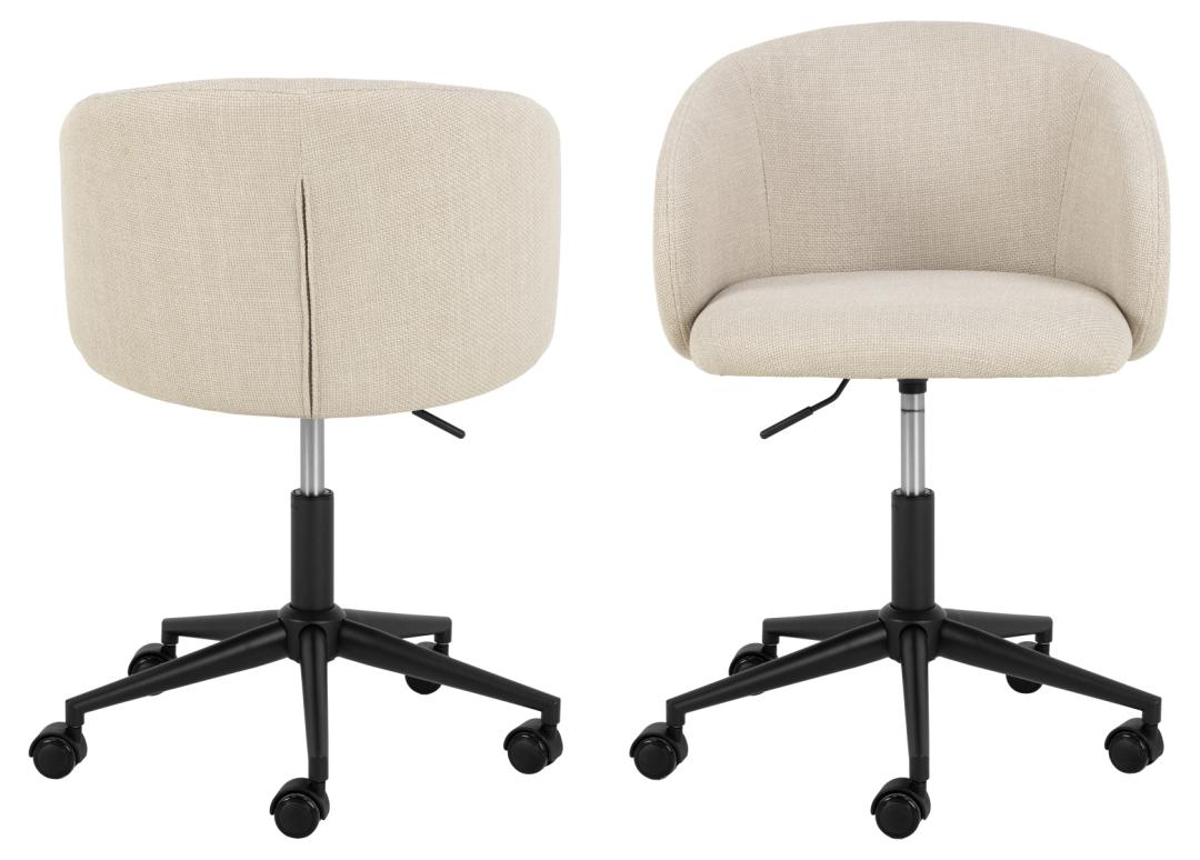 Bureaustoel Eleanor 8211 Stof Basel Beige