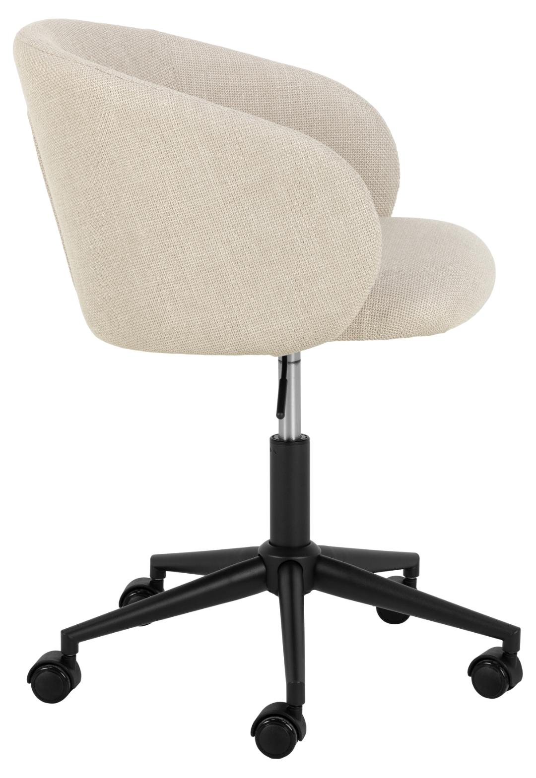 Bureaustoel Eleanor 8211 Met Armleuningen 8211 Stof Basel Beige