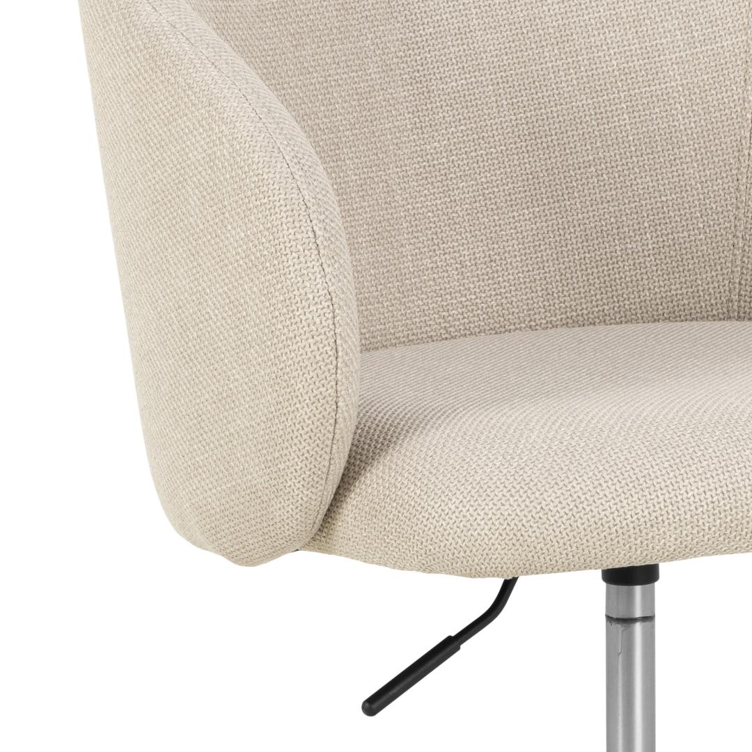 Bureaustoel Eleanor 8211 Met Armleuningen 8211 Stof Basel Beige