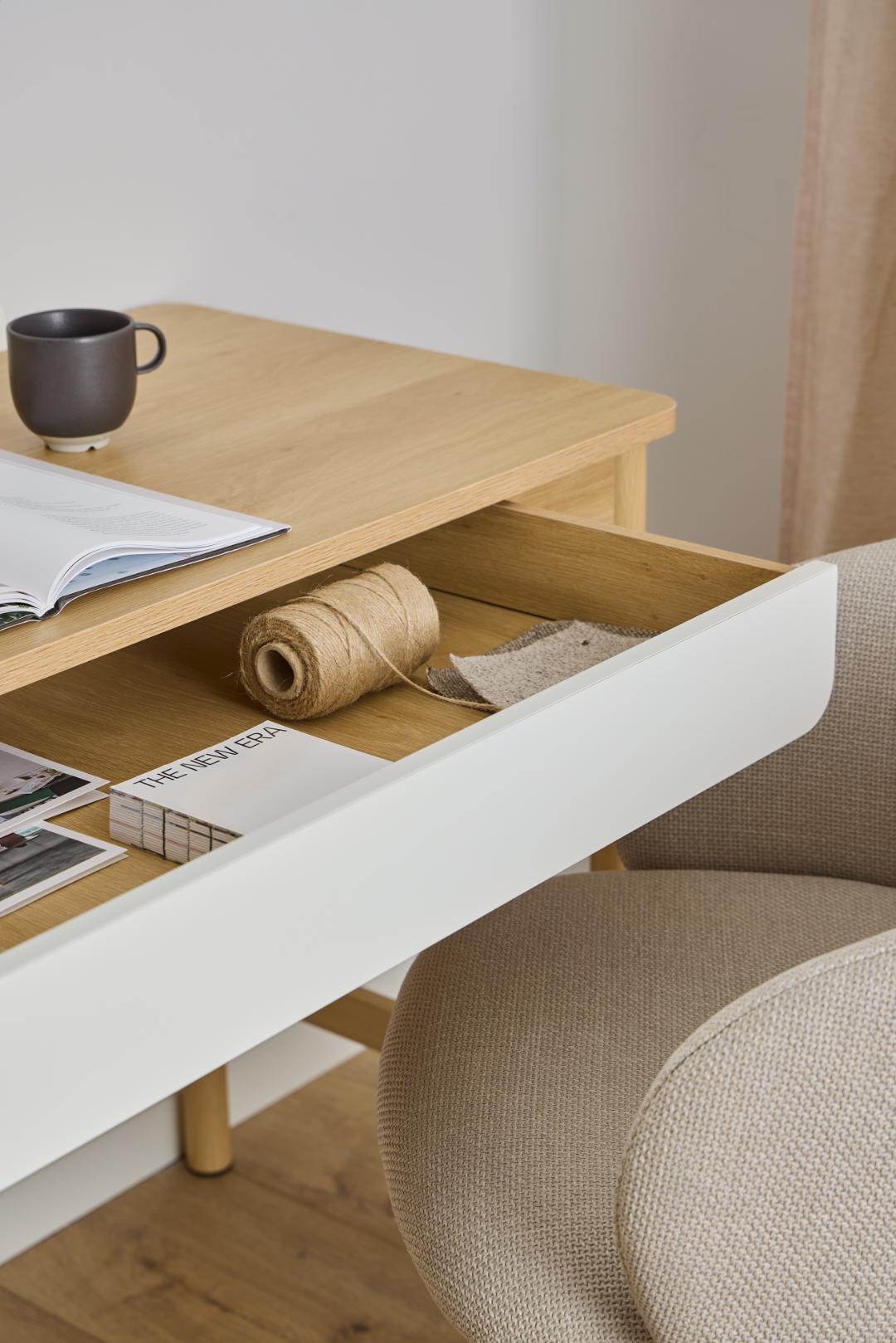 Bureaustoel Eleanor 8211 Met Armleuningen 8211 Stof Basel Beige