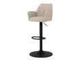 Barkruk Glenda - Stof Basel beige - Staal