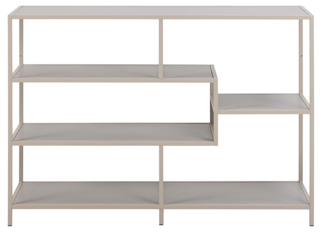 Boekenkast Seaford 8211 Grijs Ruw Staal 8211 Grijs Melamine Planken