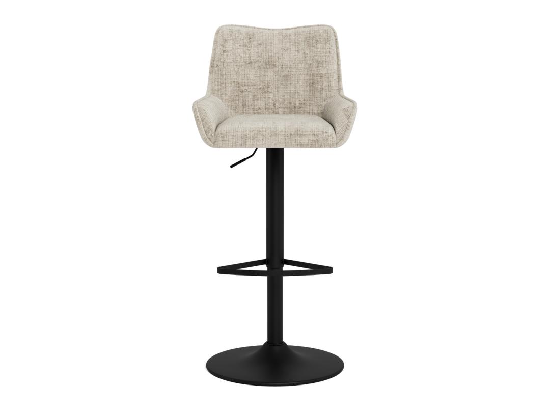 Barkruk Eddie 8211 Stof Juto Beige 8211 Zwart Metaal