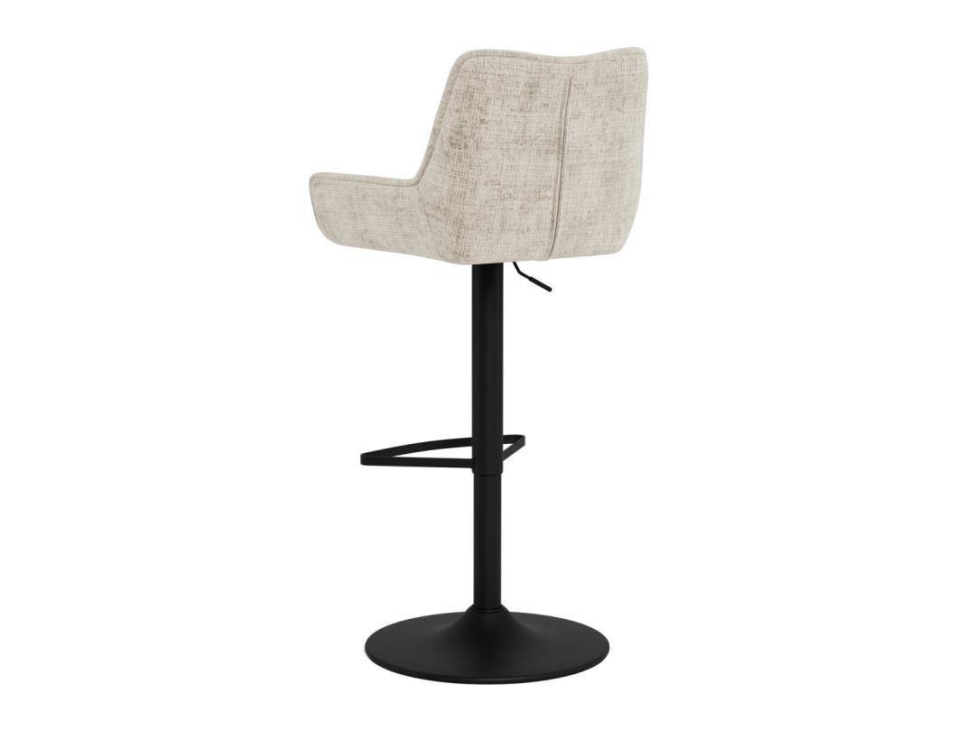 Barkruk Eddie 8211 Stof Juto Beige 8211 Zwart Metaal