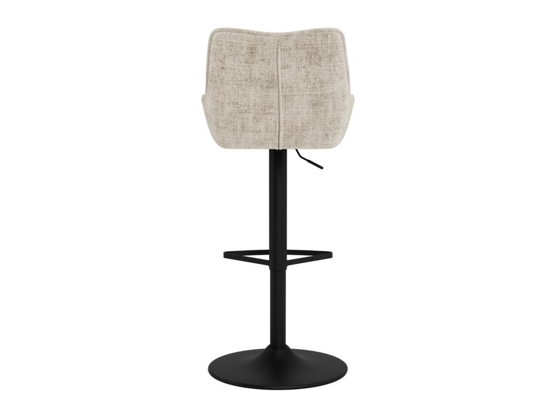 Barkruk Eddie 8211 Stof Juto Beige 8211 Zwart Metaal
