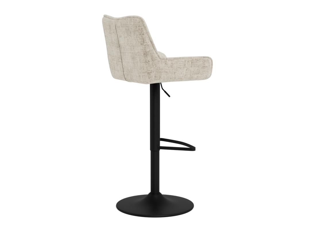 Barkruk Eddie 8211 Stof Juto Beige 8211 Zwart Metaal