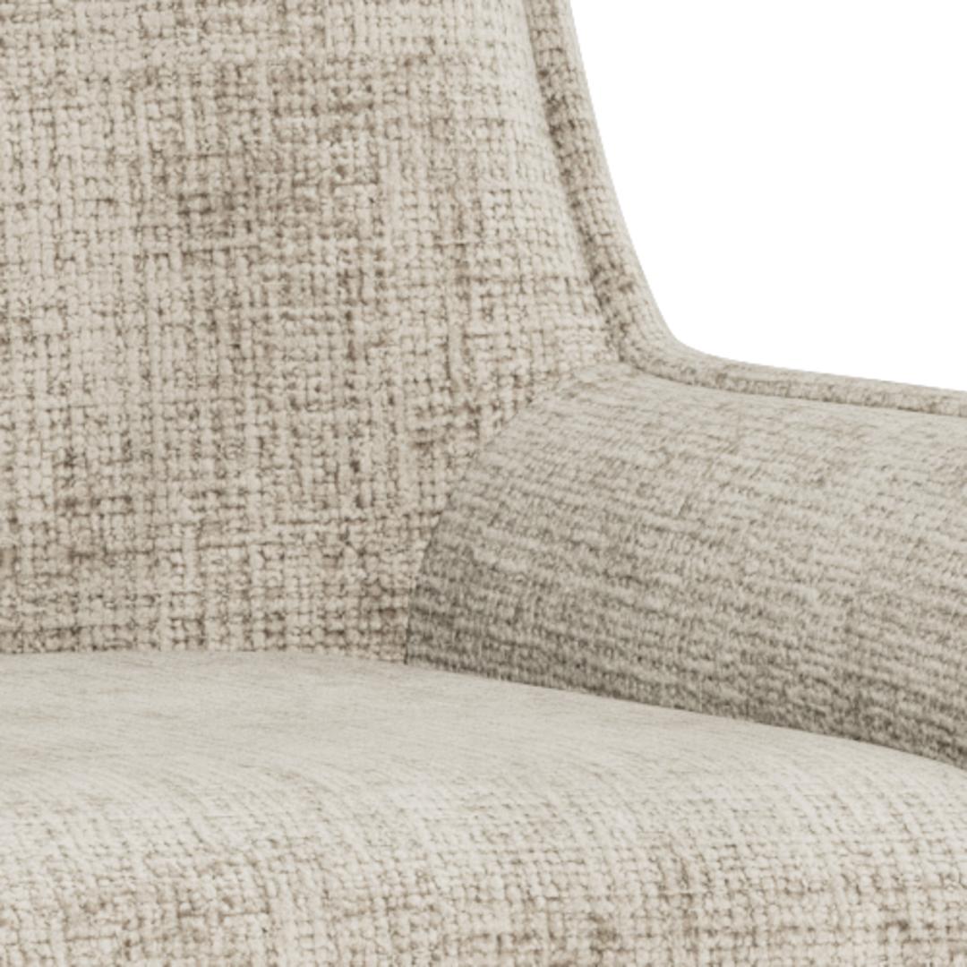 Barkruk Eddie 8211 Stof Juto Beige 8211 Zwart Metaal