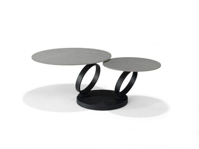 Salontafel Orion 8211 B 5706 8211 Grijs Deckstone 8211 2 Bladen Draaibaar