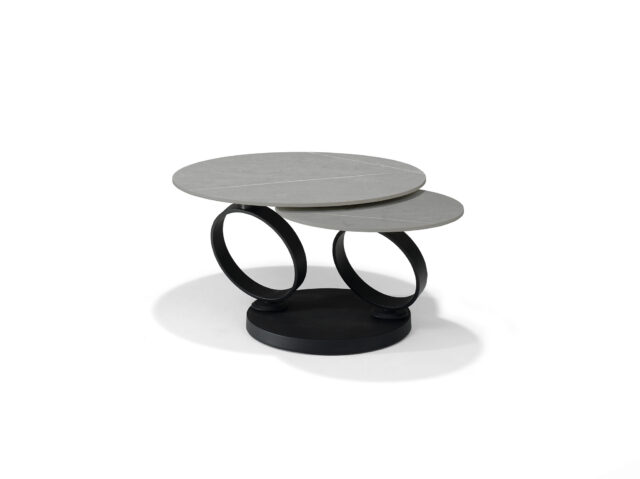 Salontafel Orion 8211 B 5706 8211 Grijs Deckstone 8211 2 Bladen Draaibaar