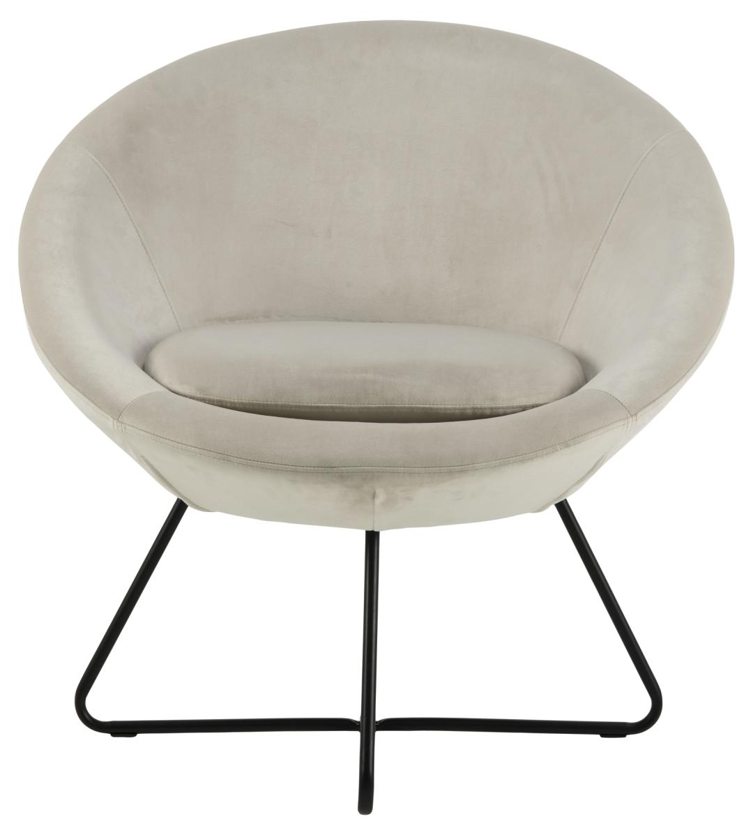 Loungestoel Middelste 8211 Stof Zand Fluweel