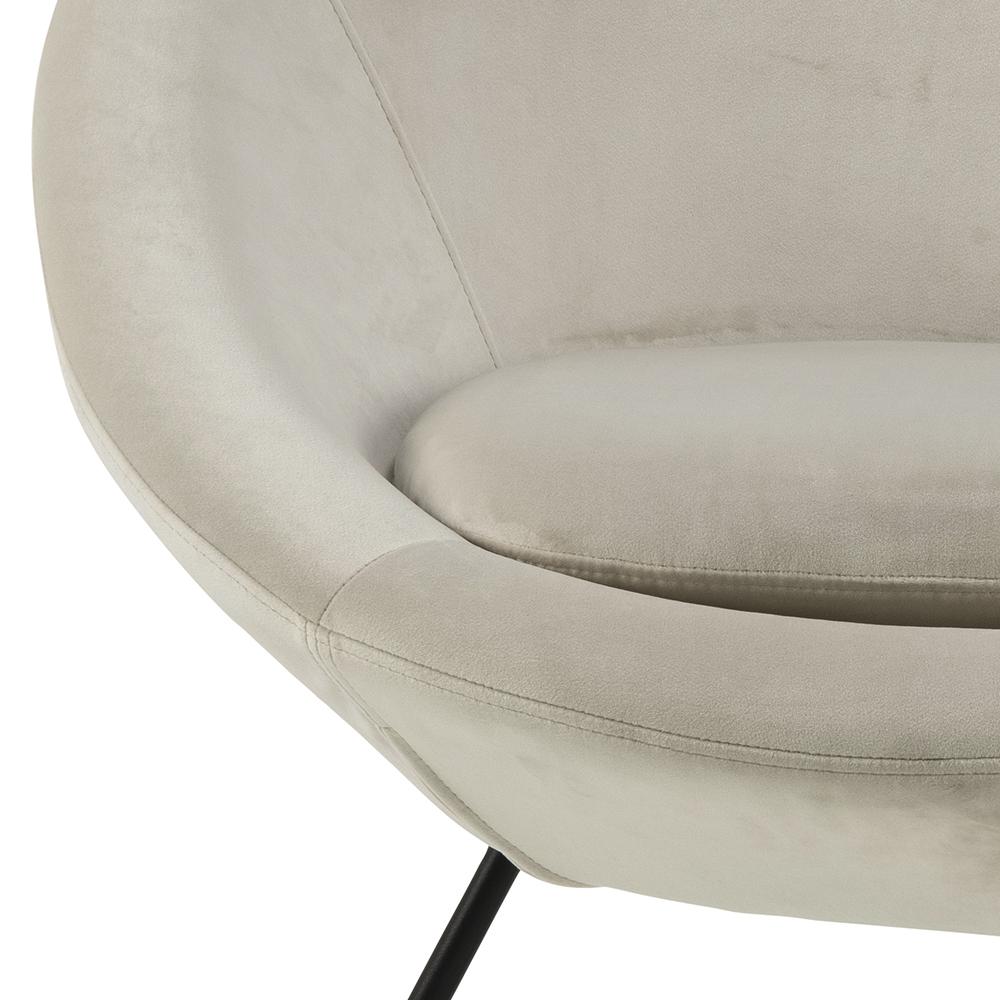 Loungestoel Middelste 8211 Stof Zand Fluweel