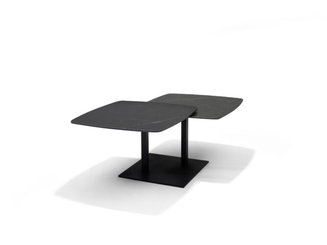 Salontafel Gemini 8211 Zwart Deckstone 8211 2 Bladen Schuifbaar
