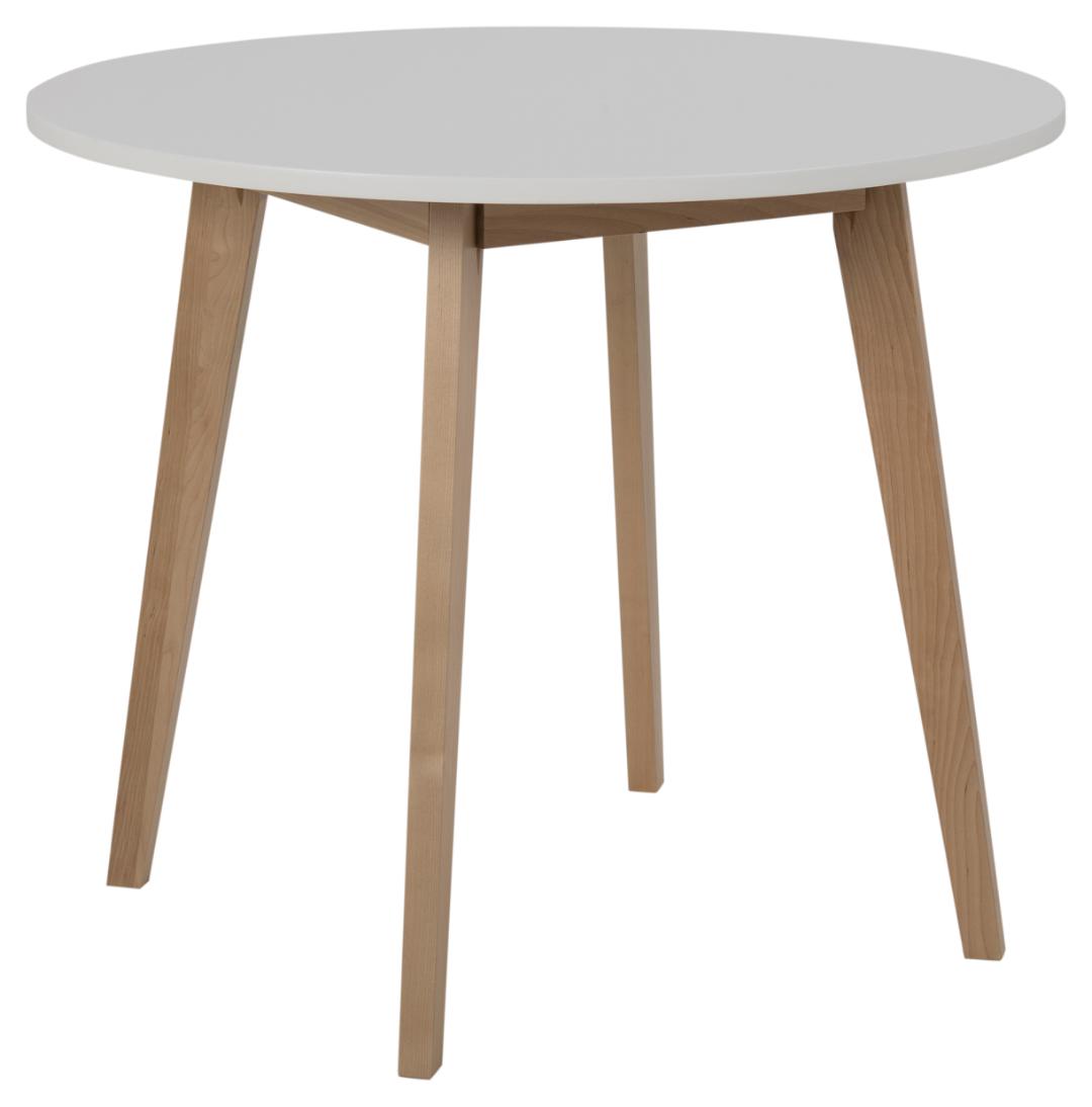 Eetkamertafel Raven 8211 Wit Pu Geverfd Berkenhout 8211 90cm Eetkamertafel Raven 8211 Wit Pu Geverfd Berkenhout 8211 90cm