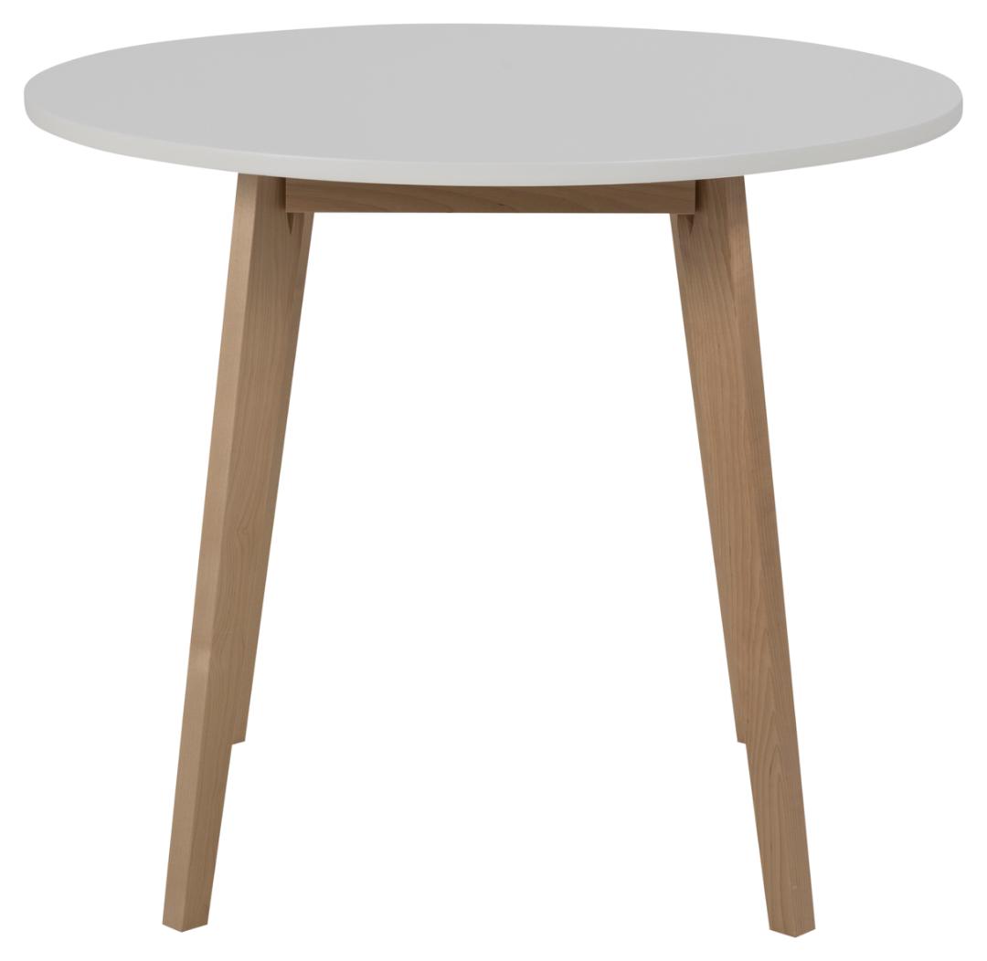 Eetkamertafel Raven 8211 Wit Pu Geverfd Berkenhout 8211 90cm