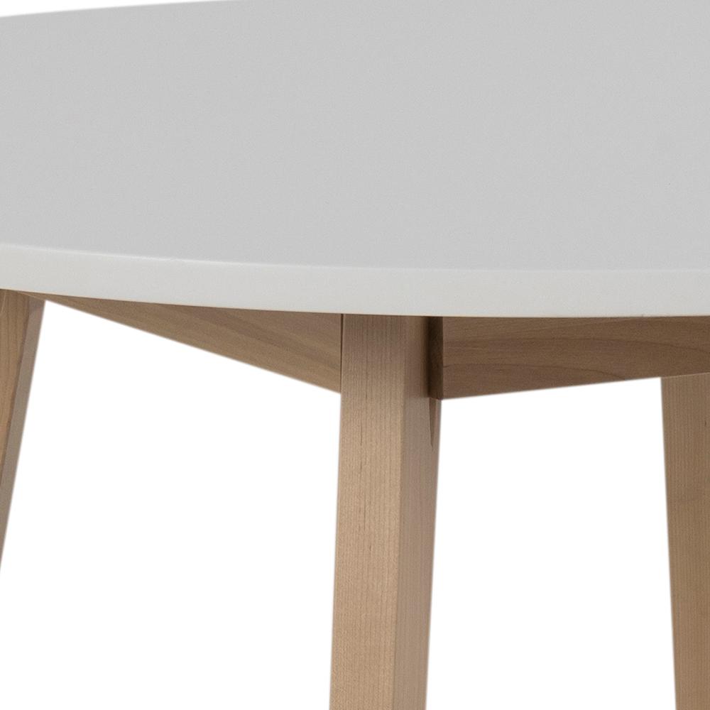 Eetkamertafel Raven 8211 Wit Pu Geverfd Berkenhout 8211 90cm