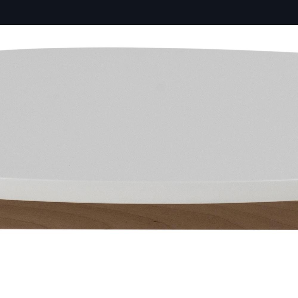 Eetkamertafel Raven 8211 Wit Pu Geverfd Berkenhout 8211 90cm