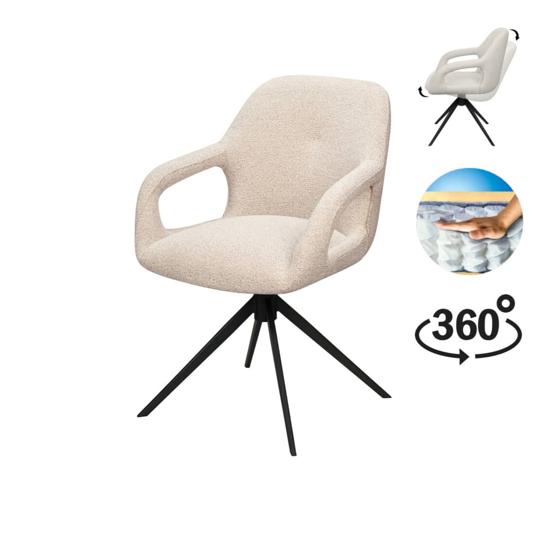 Eetkamerstoel Move 8211 Stof Sahara Linen 8211 Relax Functie 8211 Frame Zwart Eetkamerstoel Move 8211 Stof Sahara Linen 8211 Relax Functie 8211 Frame Zwart