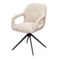 Eetkamerstoel Move - Stof Sahara Linen - Relax functie - frame zwart