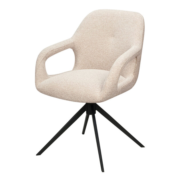 Eetkamerstoel Move 8211 Stof Sahara Linen 8211 Relax Functie 8211 Frame Zwart