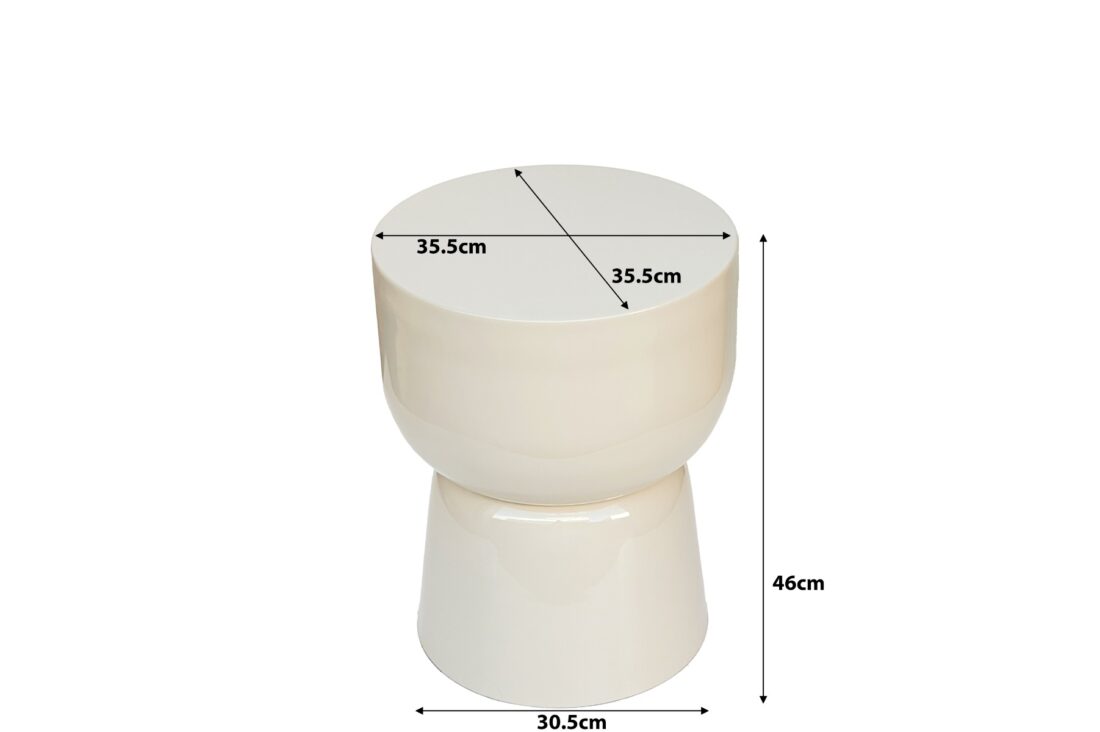 Bijzettafel Brix Kian 8211 Kleur Off White
