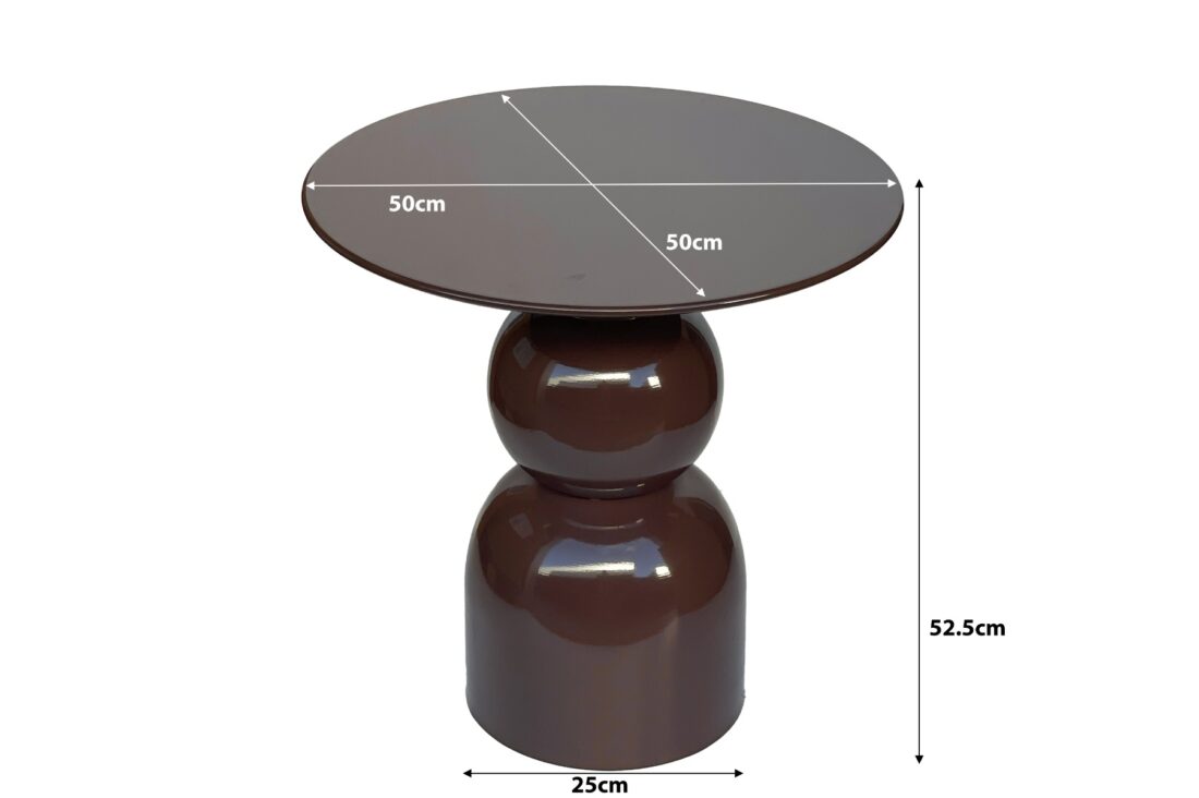 Bijzettafel Brix Wes 8211 Kleur Roest