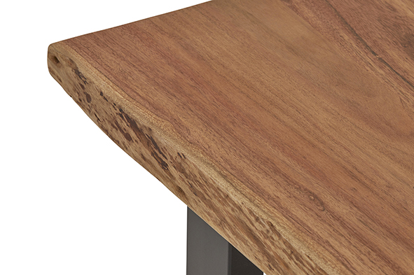 Eetkamertafel Freeshape 8211 180cm 8211 Massief Acaciahout Naturel Gelakt