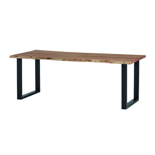 Eetkamertafel Freeshape 8211 240cm 8211 Massief Acaciahout Naturel Gelakt