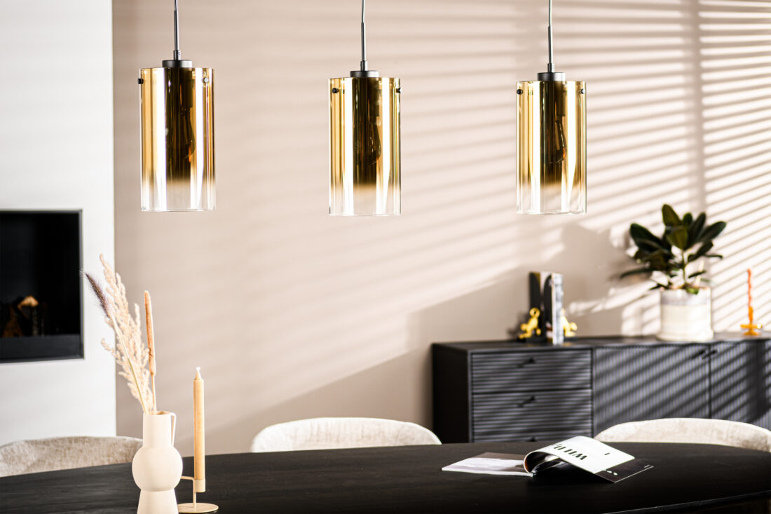 Hanglamp H850 8211 3 Lichts 8211 Goudkleur