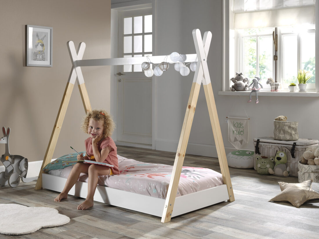 Tipi Bed 70x140cm Wit