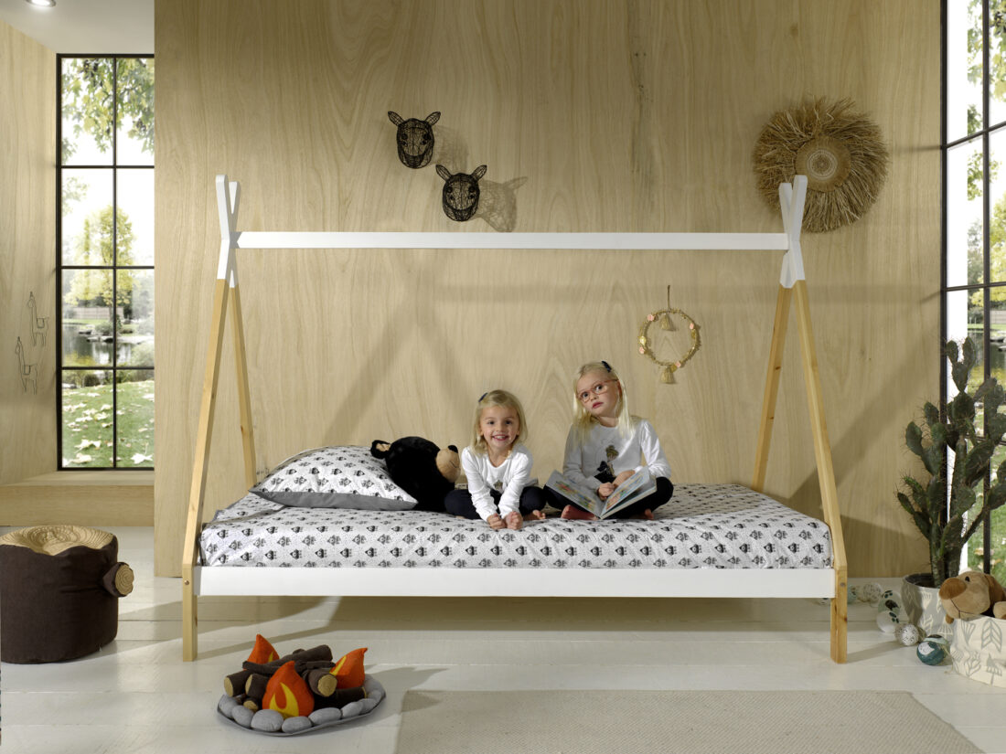 Tipi Bed Lp 90x200cm Wit