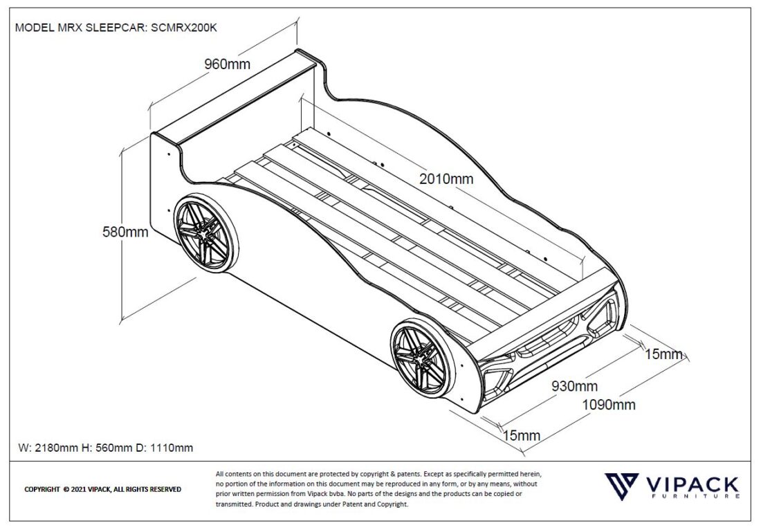 Mrx Slaapwagen Zwart