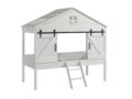 This BARNIE combination consists of the BARNIE half-high sleeper (90 x 200 cm) and the accompanying slatted base.