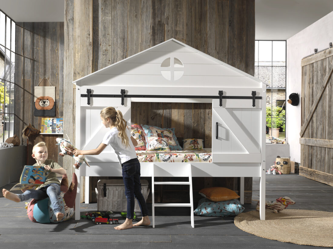 This Barnie Combination Consists Of The Barnie Half High Sleeper 90 X 200 Cm And The Accompanying Slatted Base
