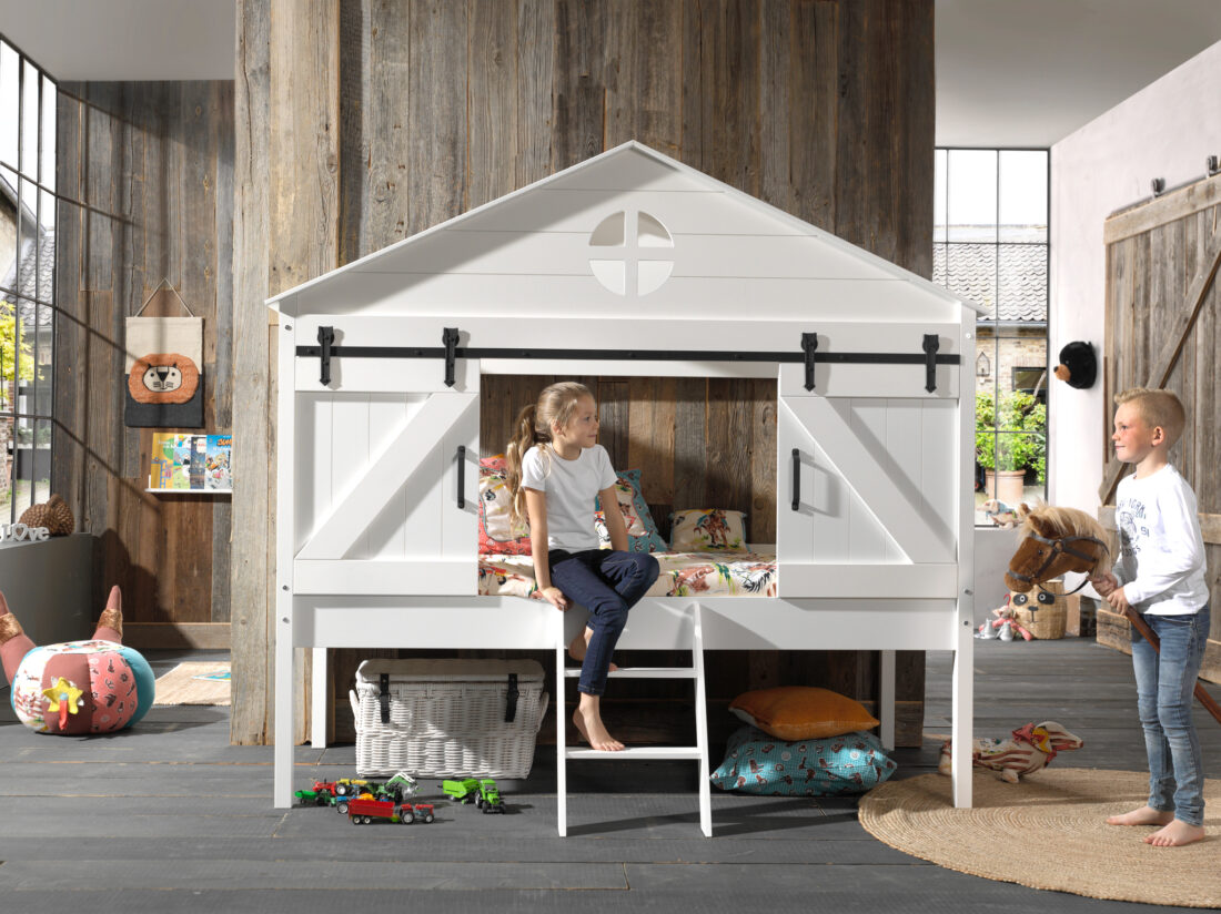 This Barnie Combination Consists Of The Barnie Half High Sleeper 90 X 200 Cm And The Accompanying Slatted Base