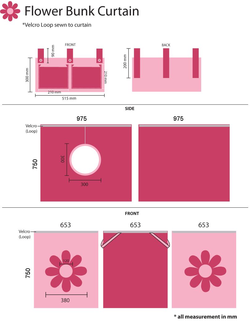 Deze Pino Combinatie Bestaat Uit Een Witte Pino Hoogslaper En Een Speelgordijn Pink Flower