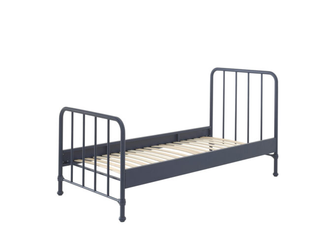 Ledikant Bronxx 8211 Mat Blauw Denim 8211 90x200cm
