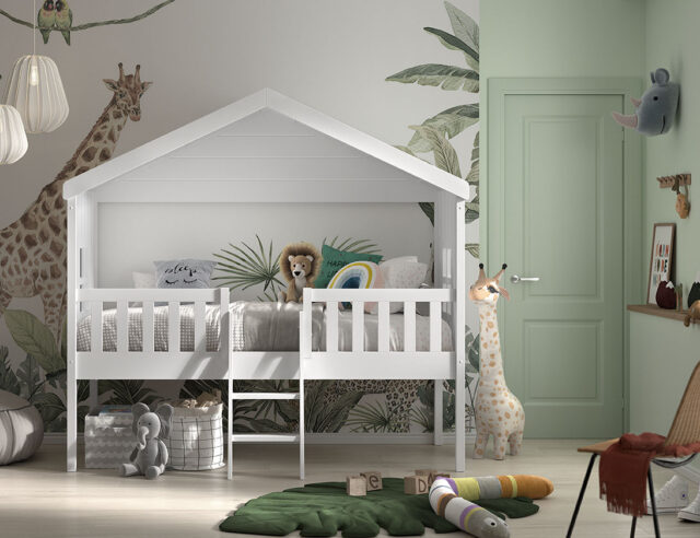 Huisbed Ladder Wit