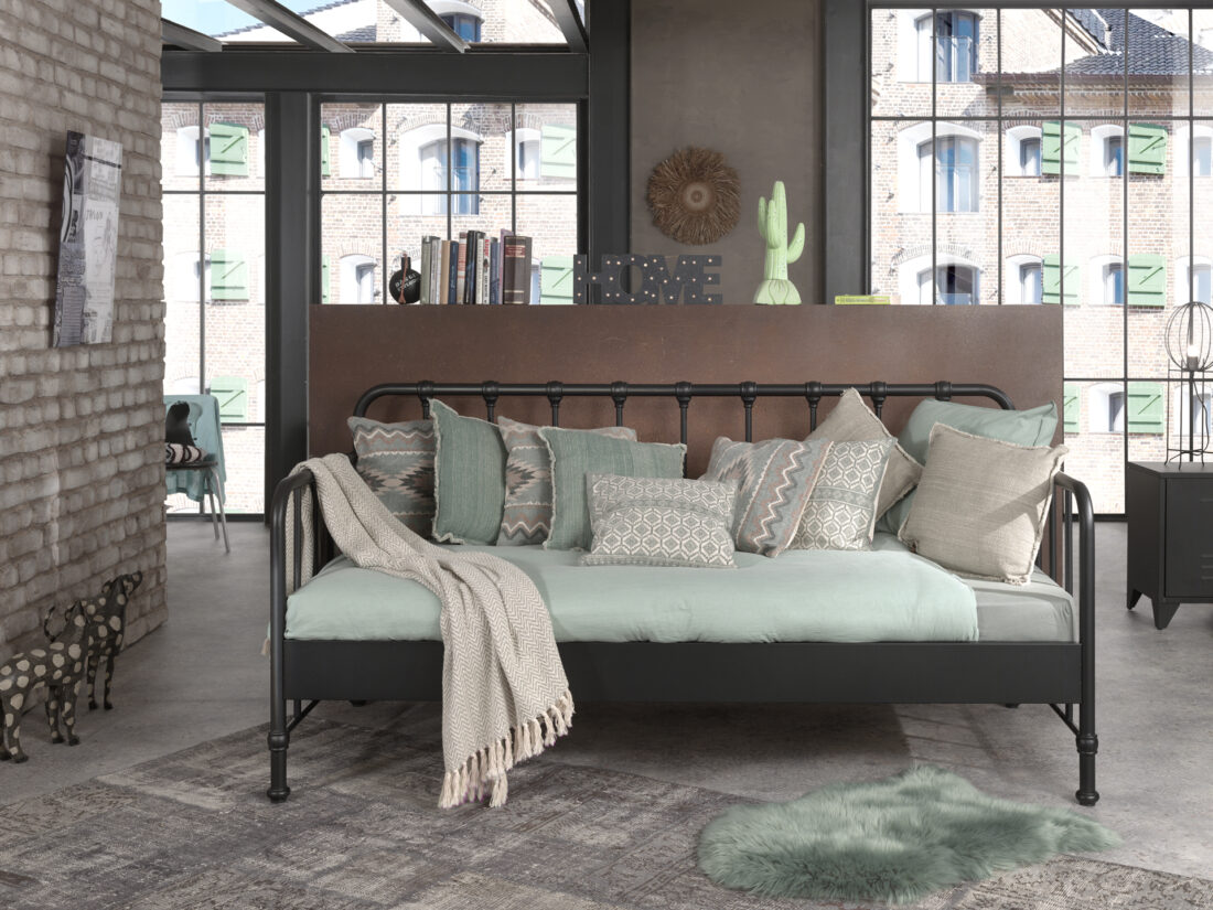 Kajuitbed Bronxx 8211 Zwart 8211 90x200cm