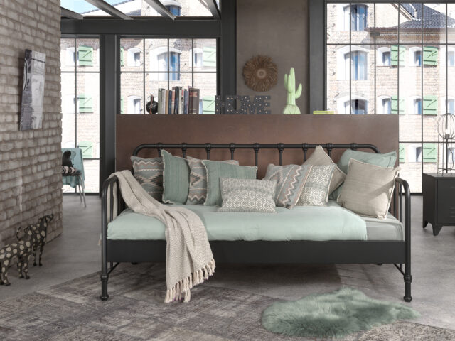 Kajuitbed Bronxx 8211 Zwart 8211 90x200cm