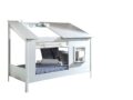 Deze Housebed-combinatie bestaat uit een house bed en een gordijn